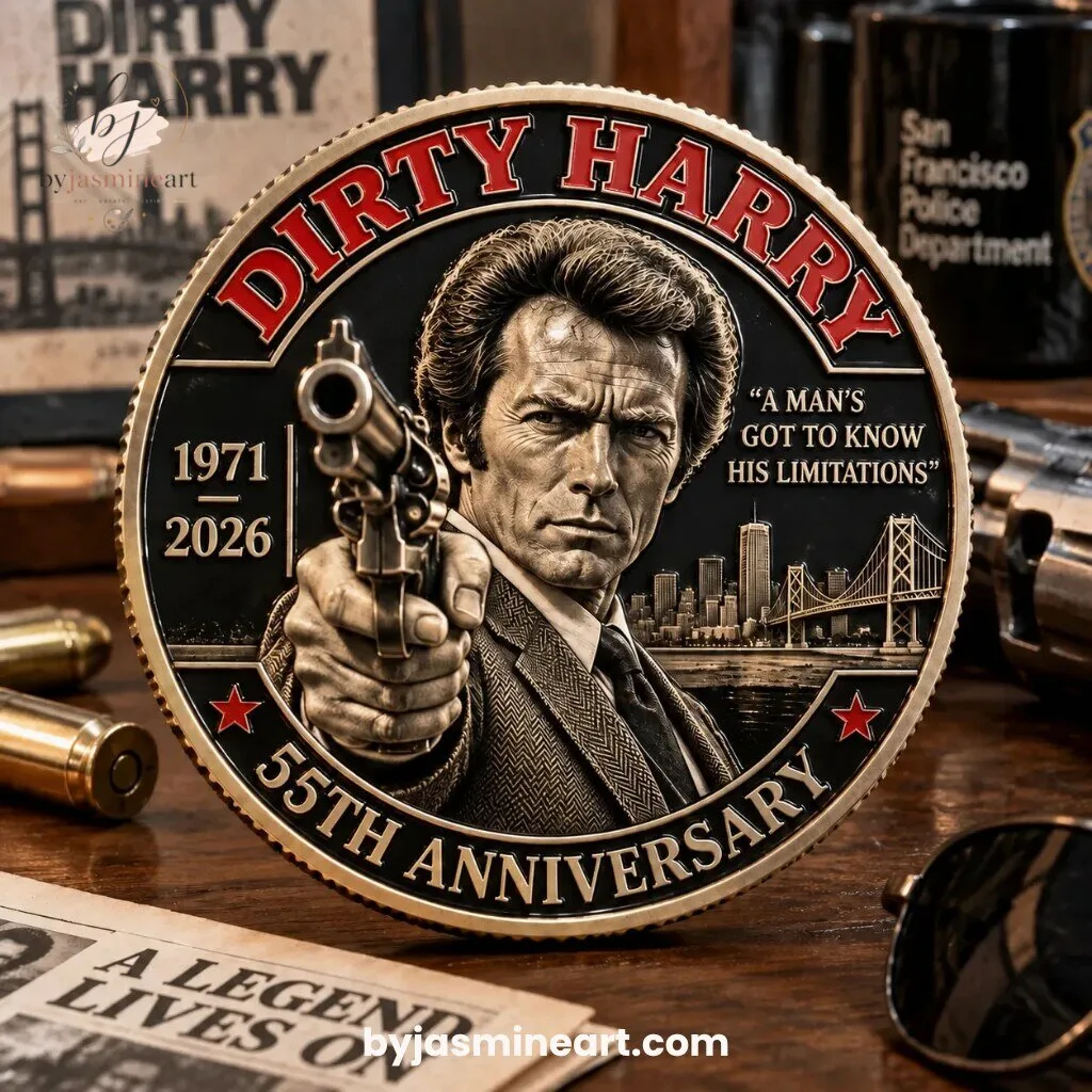 Dirty Harry 55th Anniversary Commemorative Coin Medallion