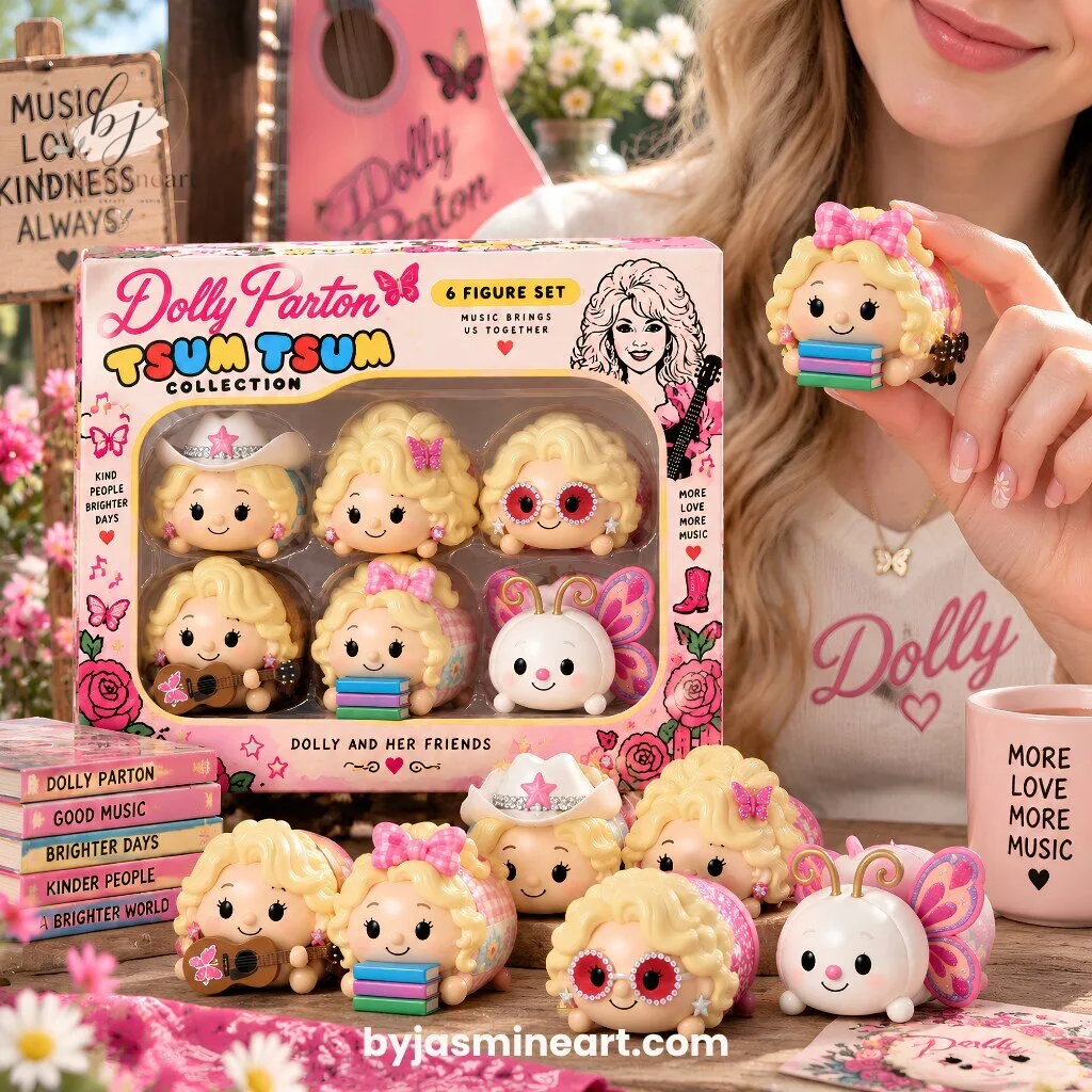 Dolly Parton Tsum Tsum Collection 6-Figure Music Set