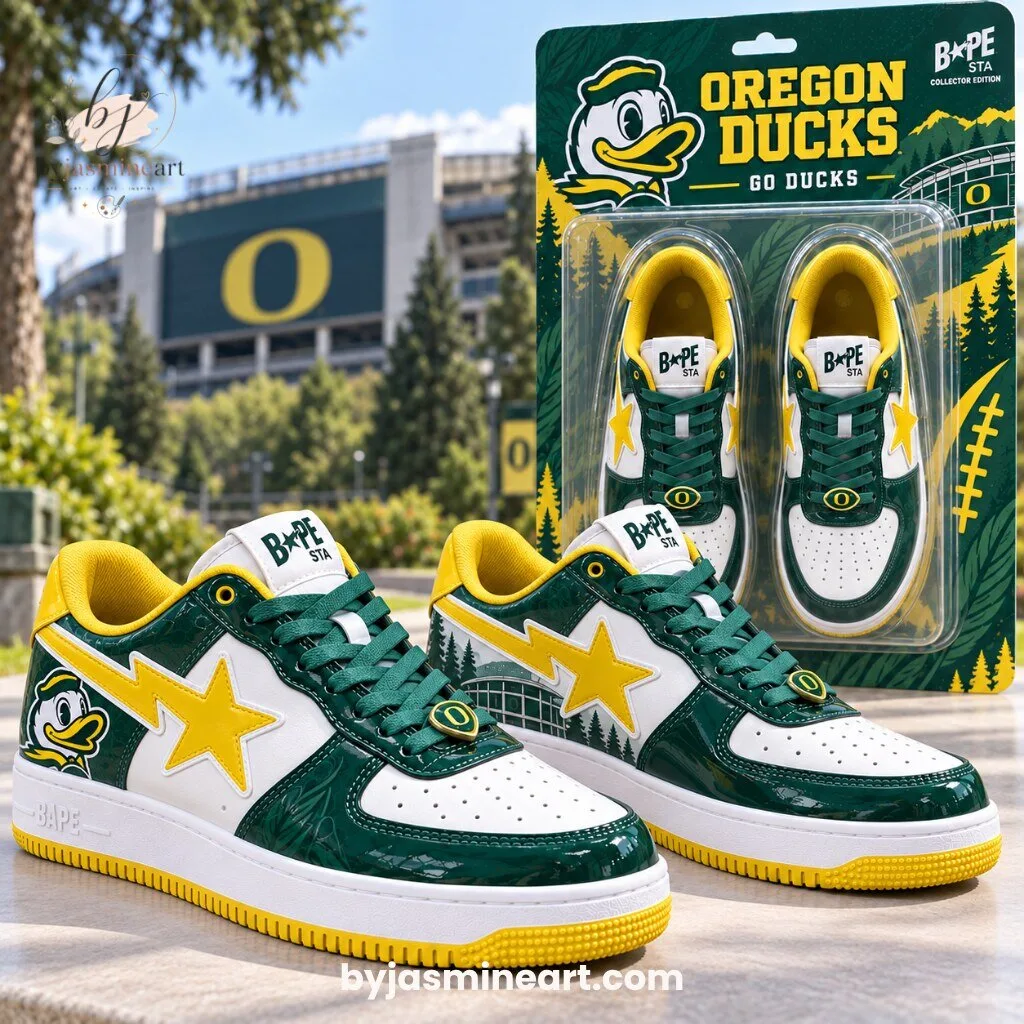 BAPE STA Oregon Ducks Collector Edition Miniature Sneaker Figure