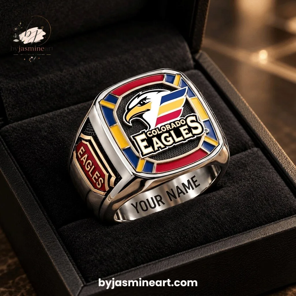 Colorado Eagles Championship Ring With Custom Name Engraving