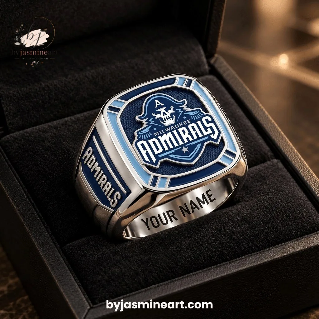 Milwaukee Admirals Championship Ring With Custom Name Engraving