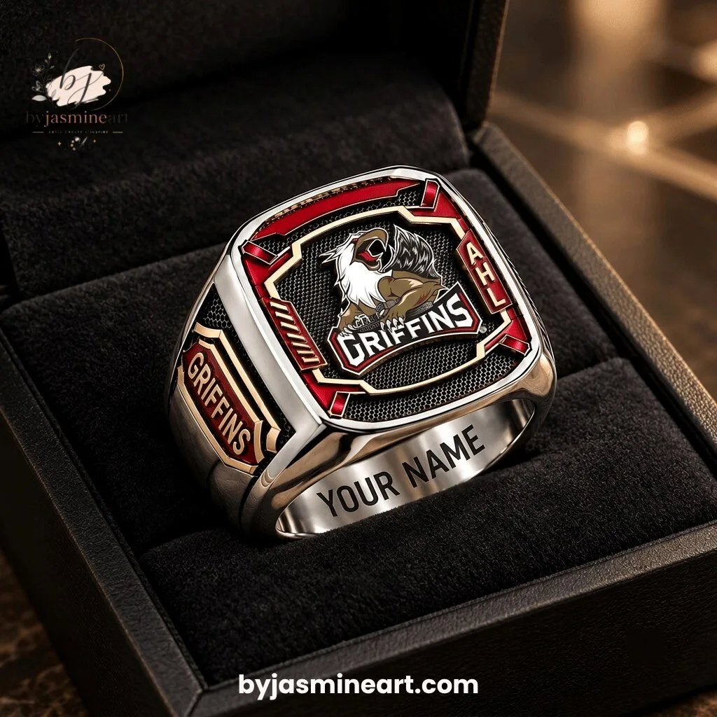 Griffins Championship Ring With Custom Name Engraving