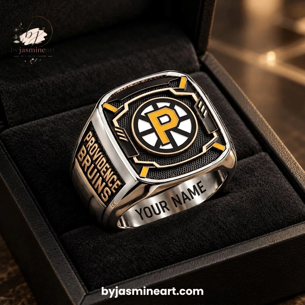 Providence Bruins Championship Ring With Custom Name Engraving