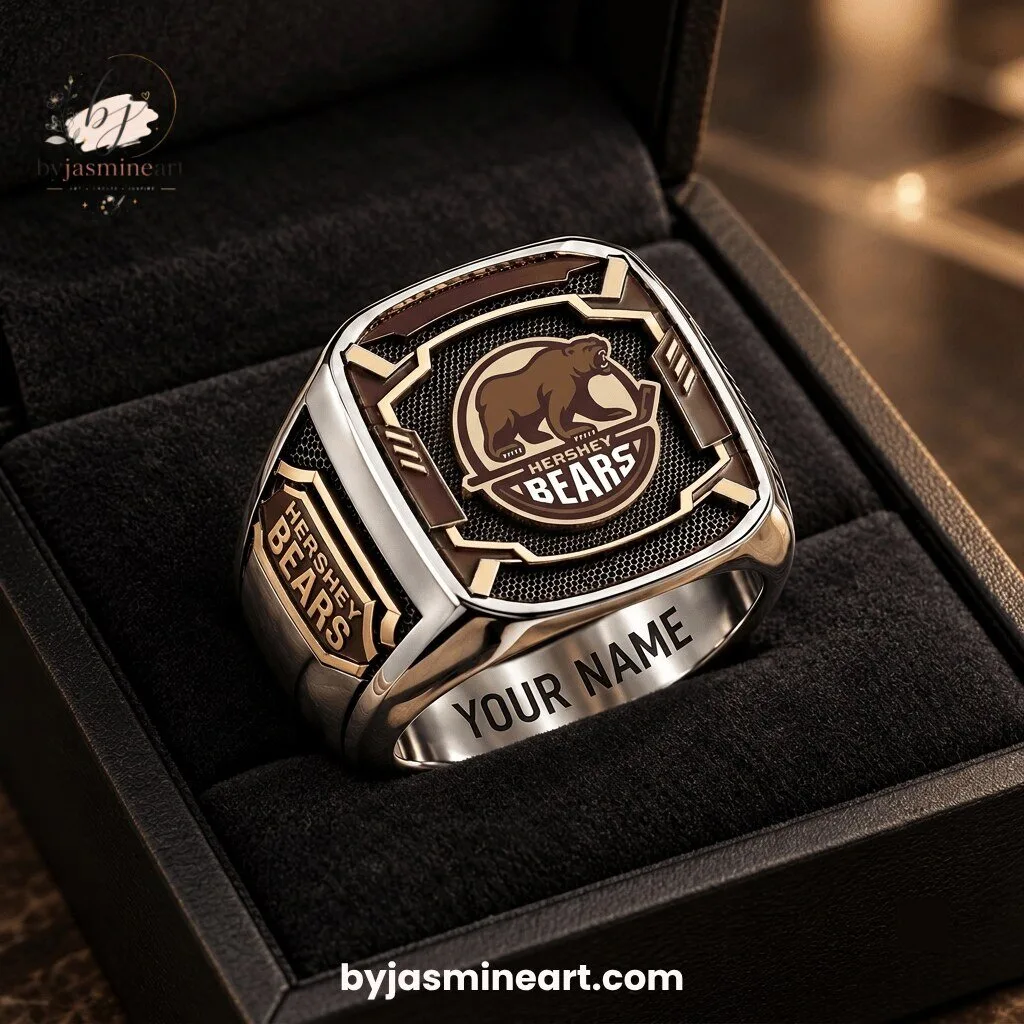 Hershey Bears Custom Championship Ring With Personalized Engraving