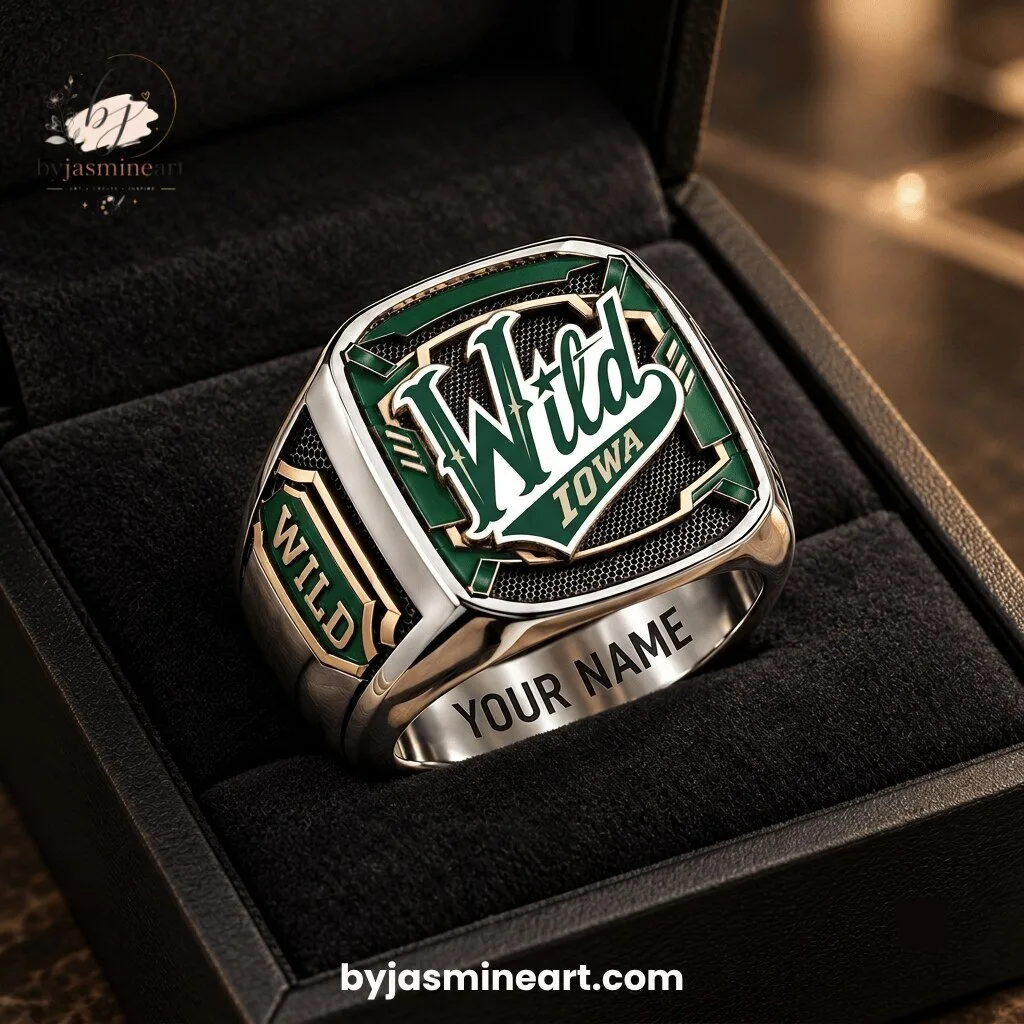 Iowa Wild Custom Championship Ring With Personalized Name Engraving