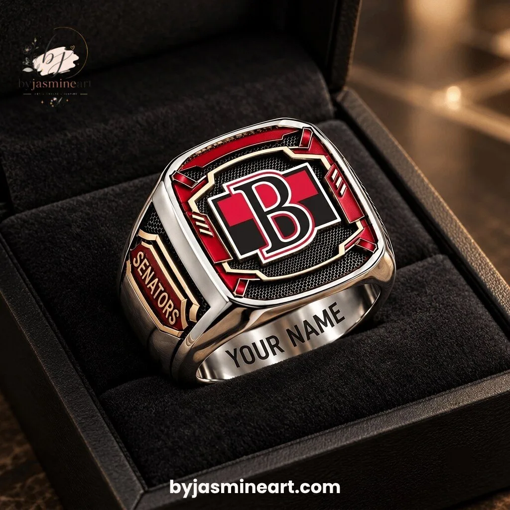 Ottawa Senators Custom Championship Ring With Personalized Name Engraving