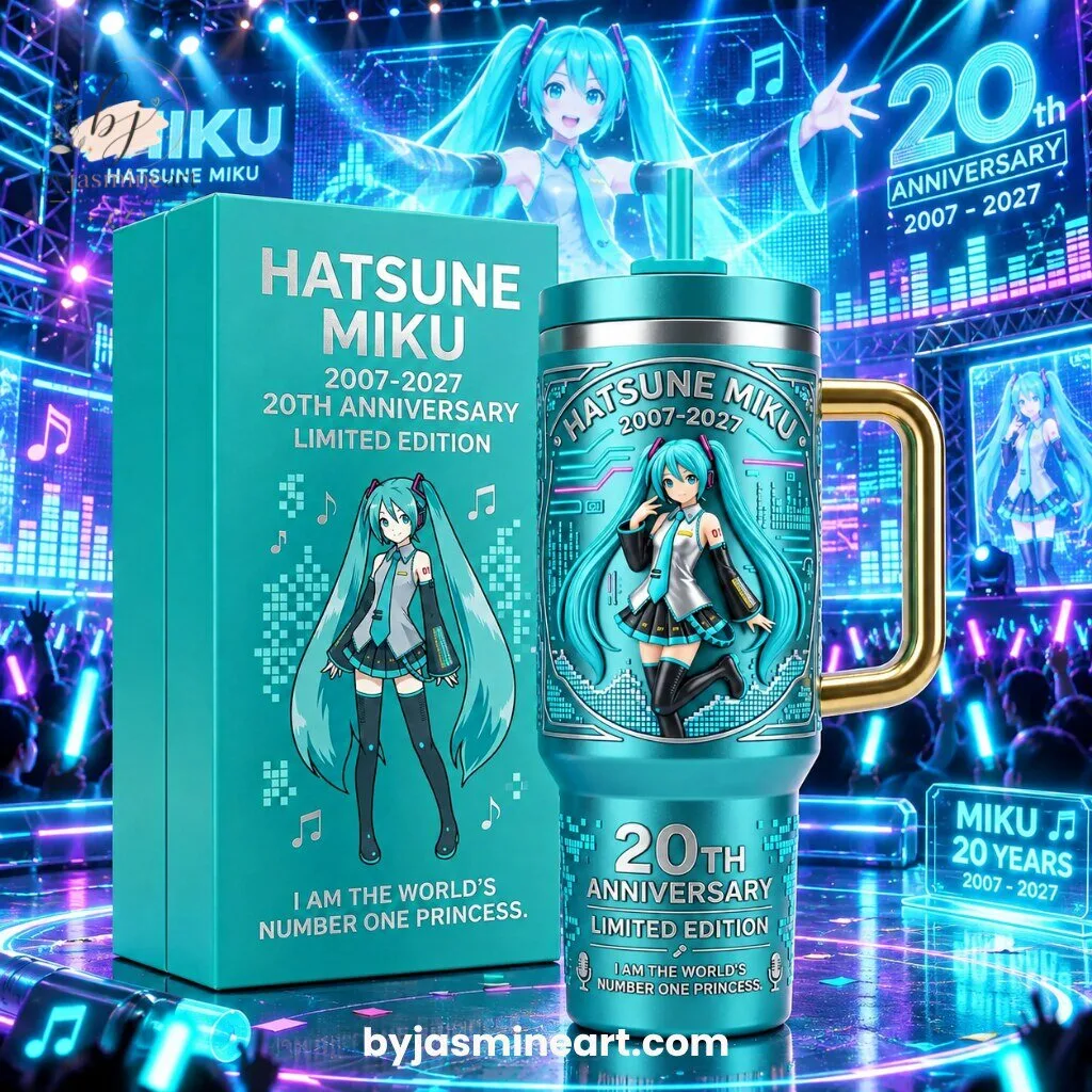 Hatsune Miku 20th Anniversary Limited Edition Stainless Steel Tumbler 2007-2027