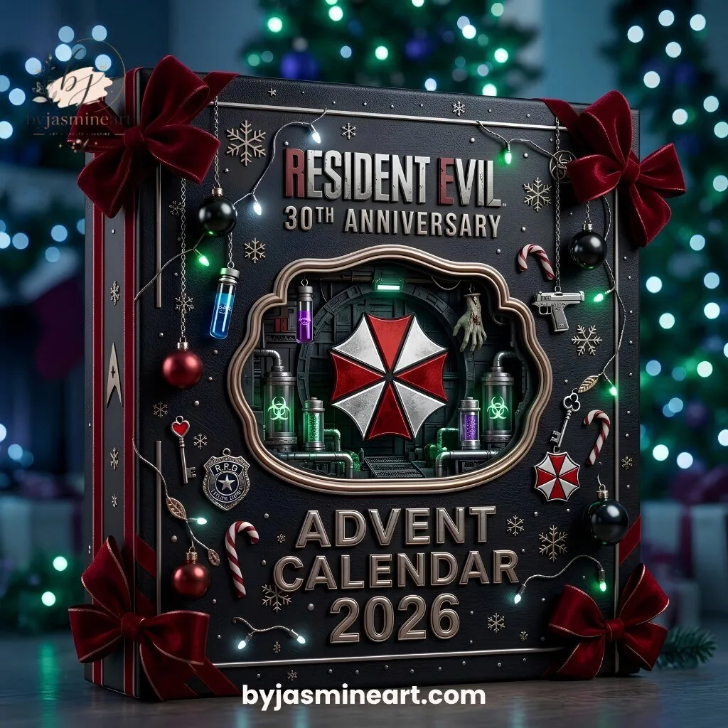 Resident Evil 30th Anniversary Advent Calendar 2026 24 Collectible Characters Umbrella Corporation