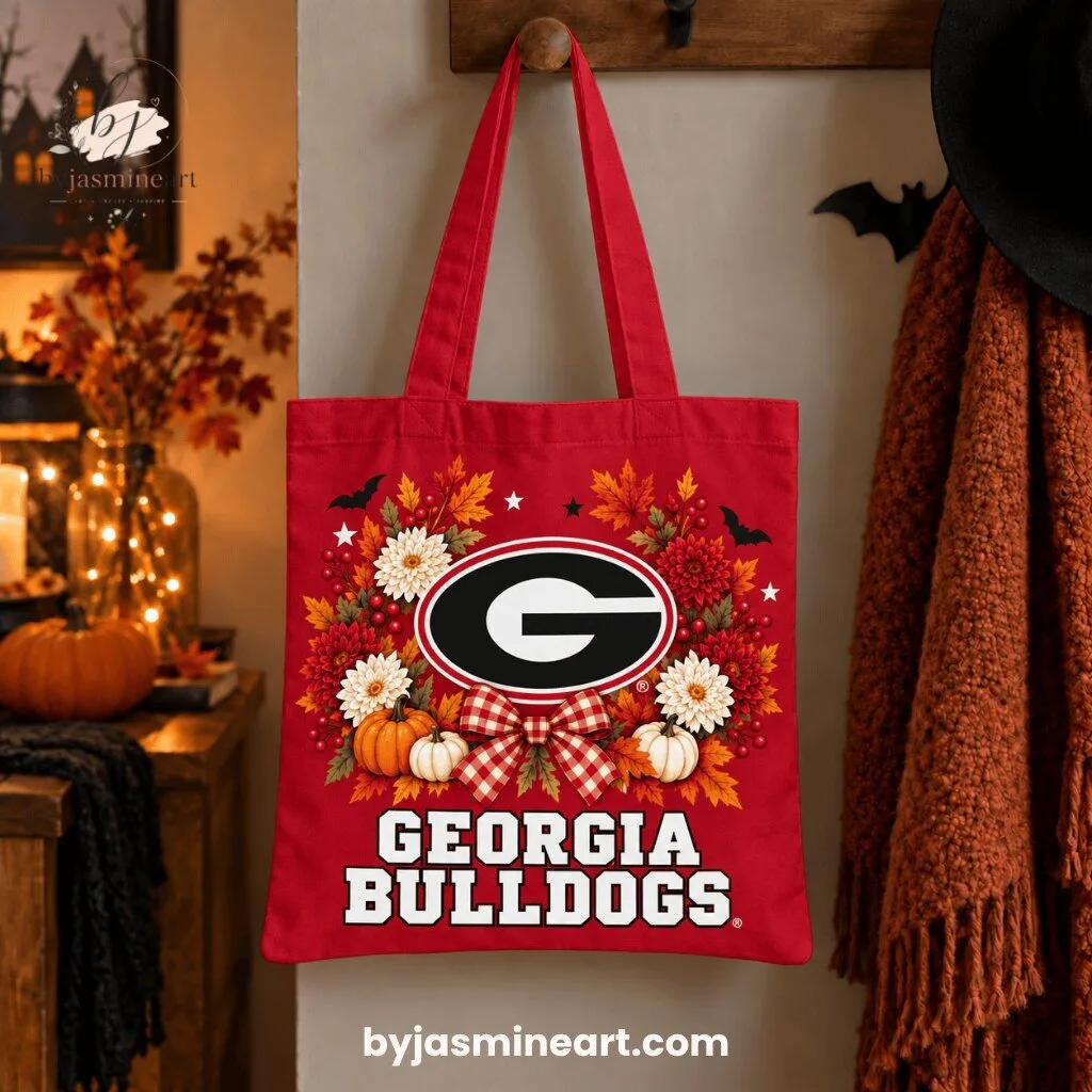 Georgia Bulldogs Autumn Harvest Tote Bag
