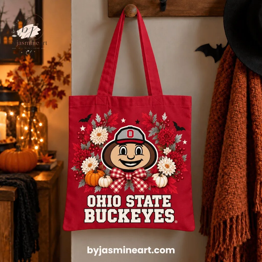 Ohio State Buckeyes Fall Harvest Tote Bag