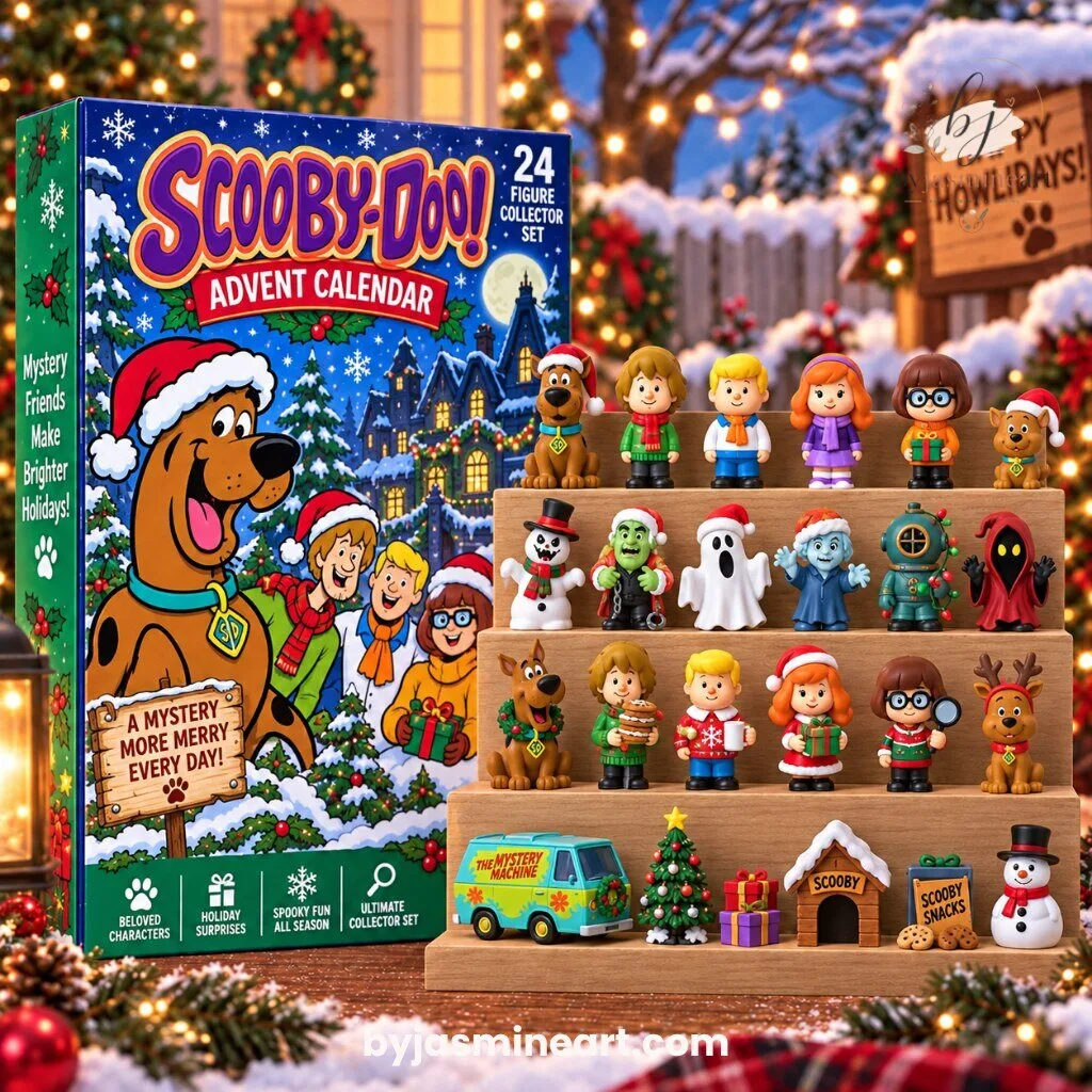 Scooby-Doo 24 Figure Collector Set Advent Calendar with Holiday Character Figurines