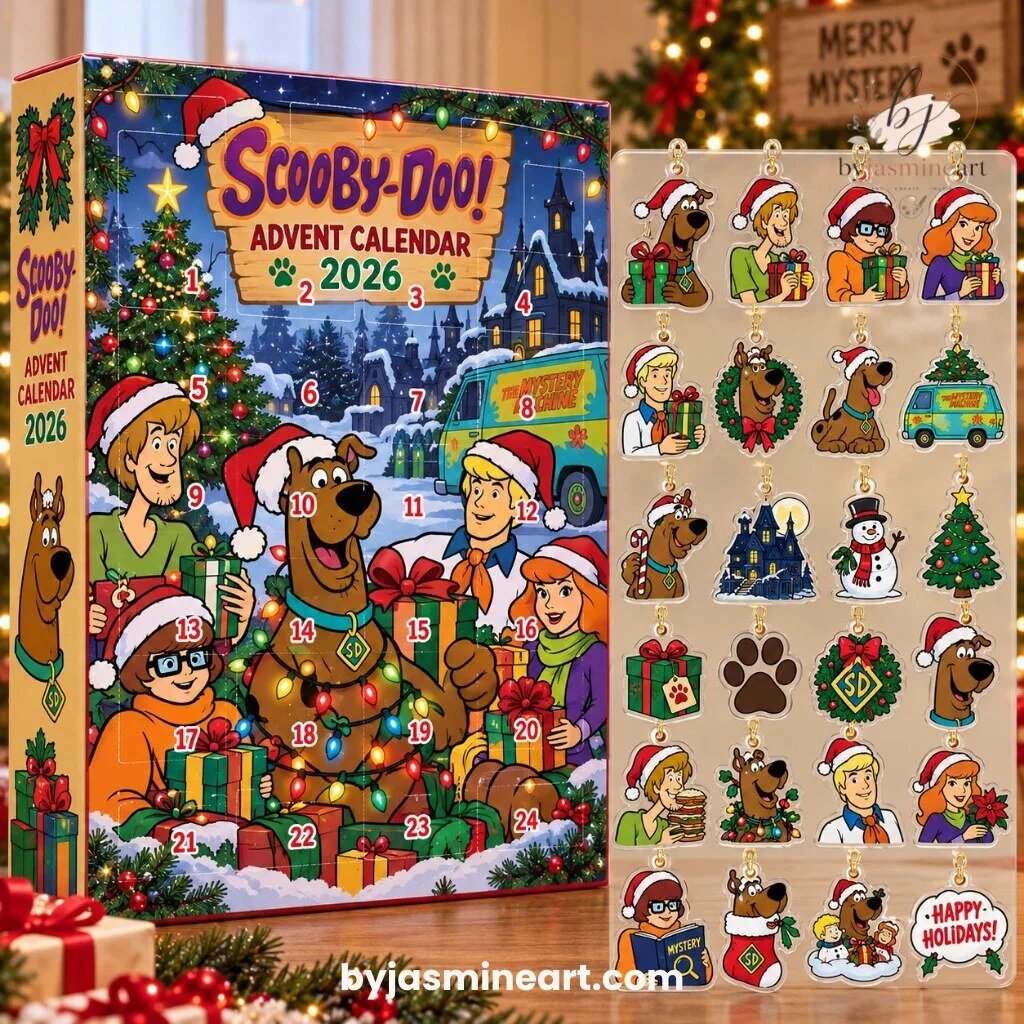 By Jasmine Art Scooby-Doo Advent Calendar 2026 with Christmas Charms