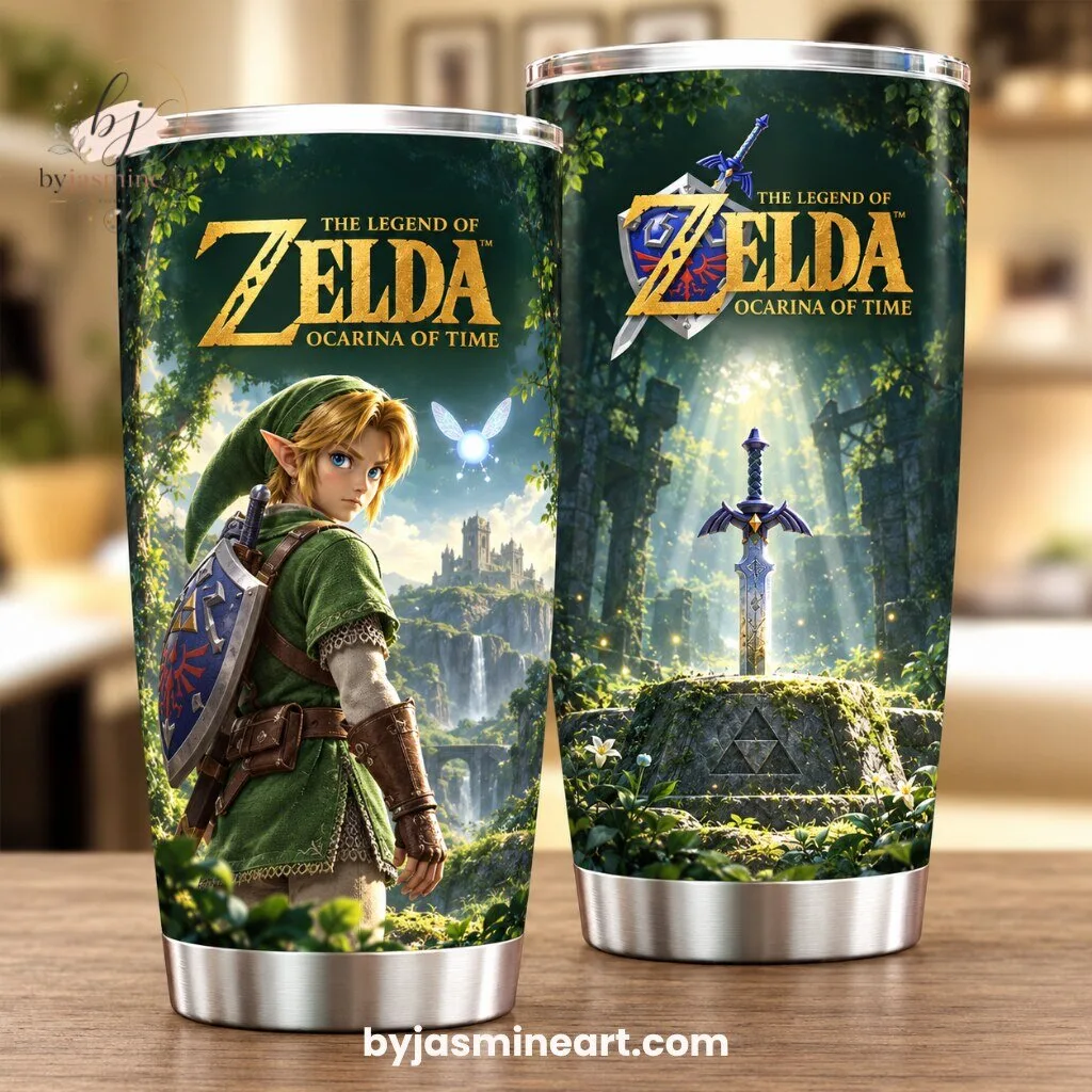 By Jasmine Art The Legend of Zelda Ocarina of Time Tumbler
