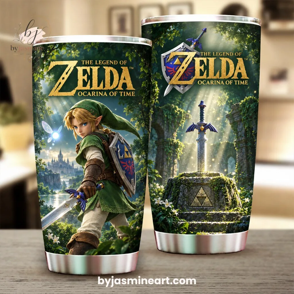 By Jasmine Art The Legend of Zelda Ocarina of Time Tumbler