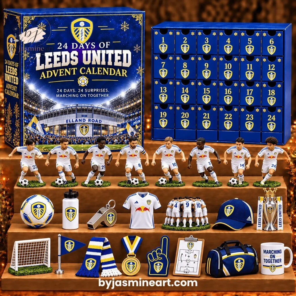 By Jasmine Art Navy Blue Football Fan 24 Days Advent Calendar